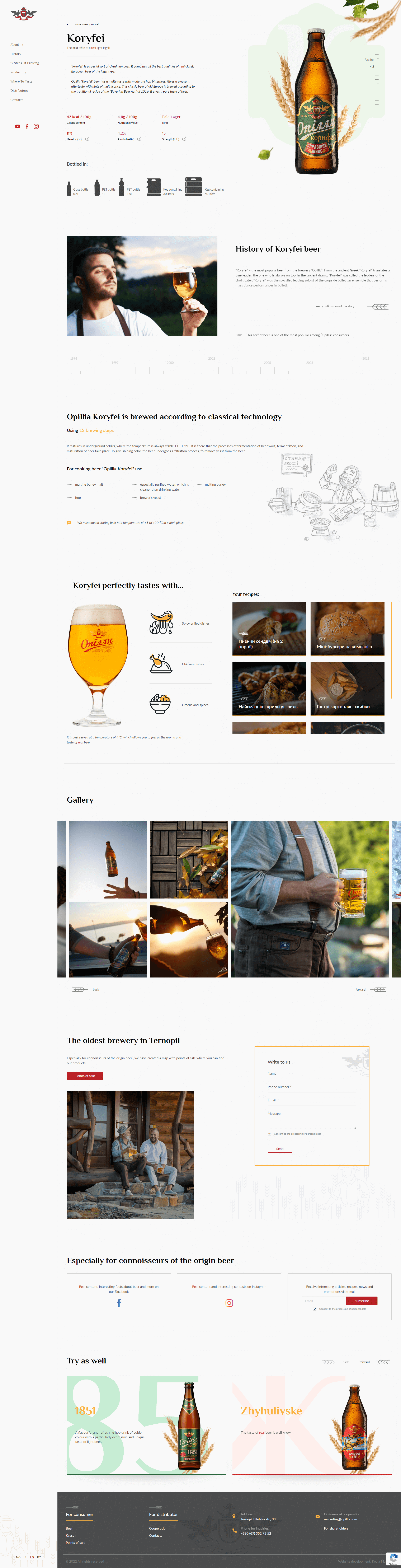 Appetizing product pages