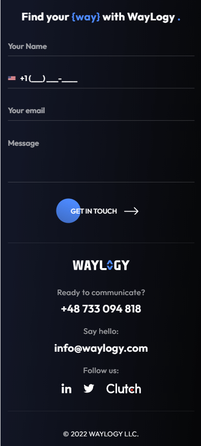 WayLogy Mobile Experience