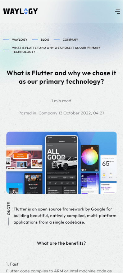 WayLogy Mobile Experience